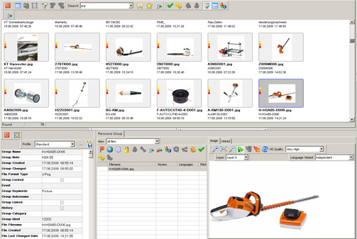 mediaCAT - File Manager - details' editor and 