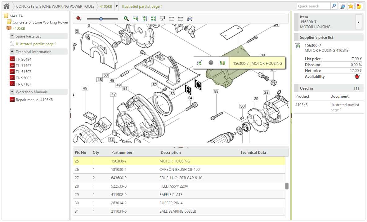 eVision - B2B - Catalogues - Interactive spare parts & technical catalogues will help service intensive companies take a huge step forward in terms of aftermarket support, whilst also benefitting from significant operational savings. Technical catalogues are easy to create and spare parts sales will rapidly transition from phone, fax and email to e-Commerce. Unlock all the additional aftermarket functionality built-in to our B2B portal and you'll soon wonder how you ever managed without!!